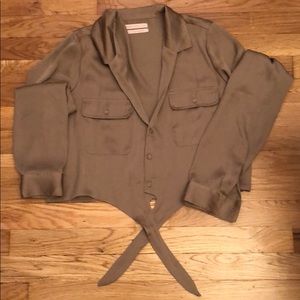 Urban Outfitters button up tie top